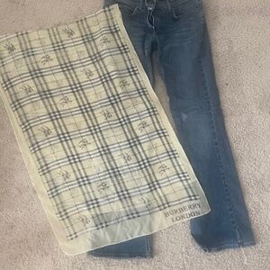 Burberry Jeans Size 4 with free scarf